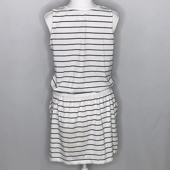 Workshop Sleeveless Drawstring Waist Striped Dress - Picture 3 of 7